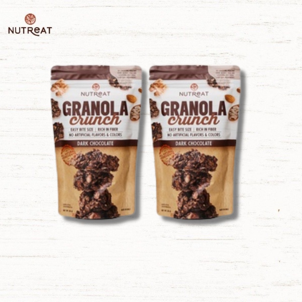 Twin Pack Nutreat Granola Crunch - Dark Chocolate (100gr x 2pcs ...