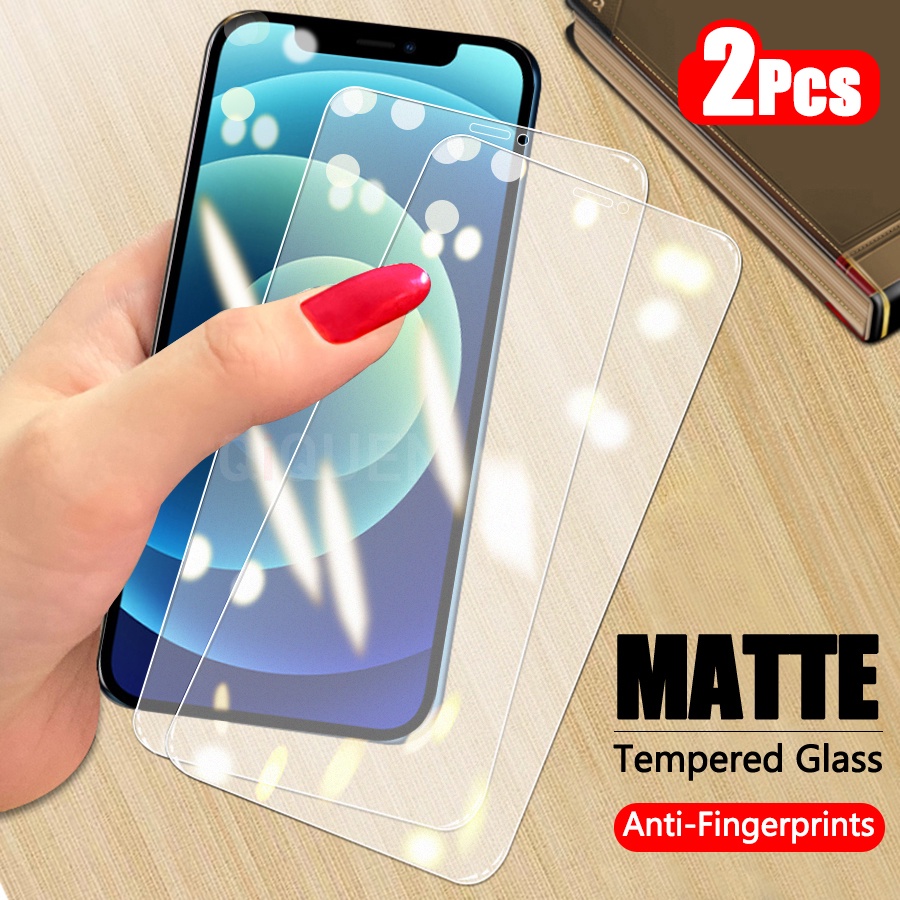 Pieces For iPhone 12 Pro Max 12Pro 12 Mini Matte Tempered Glass Screen  Protector