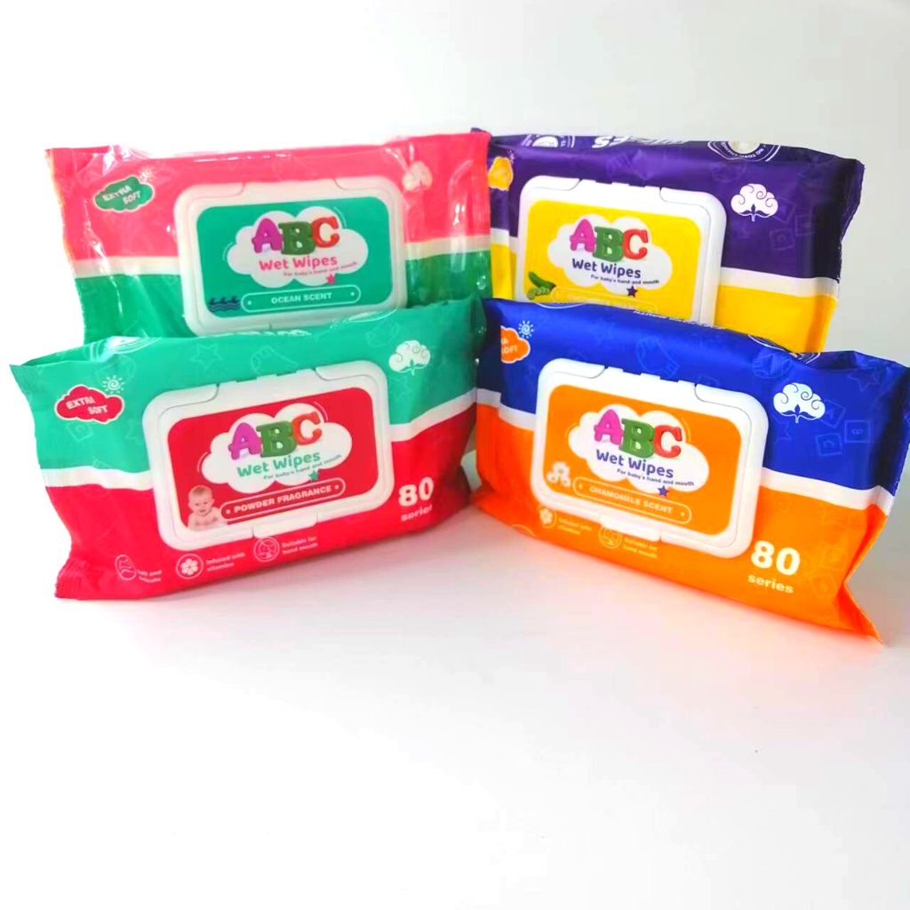 Heart Baby ABC Baby Care Wet Wipes 80 Sheets per pack Shopee Philippines