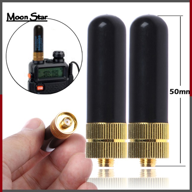 Transparent Spring Antenna SMA-F Female For Kenwood Baofeng TYT Walkie Talkies - Flexible Replacement