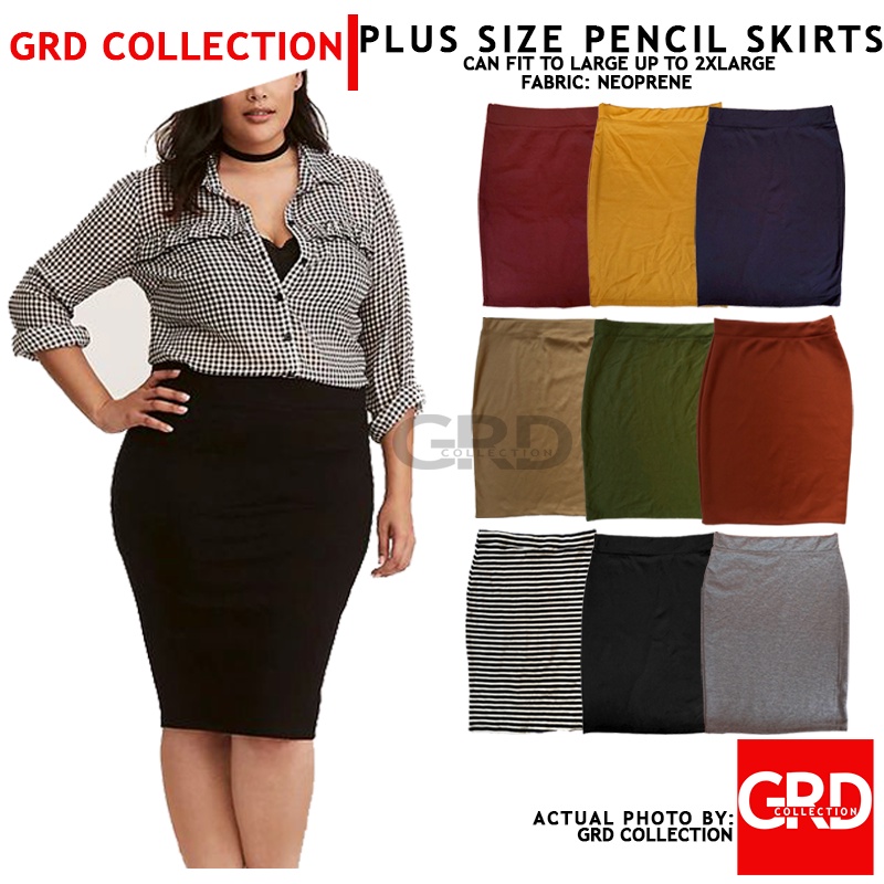 Pencil skirt plus 2024 size how to wear