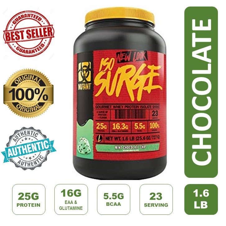 Mutant IsoSurge Gourmet Whey Protein Isolate Shake (1.6 lb. & 5lbs