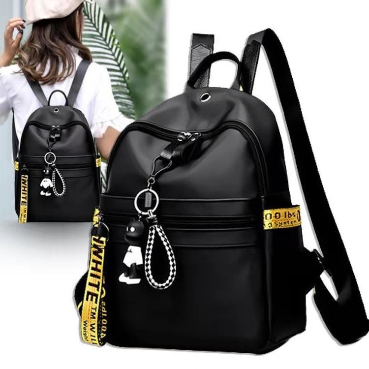 Korean on sale backpack black