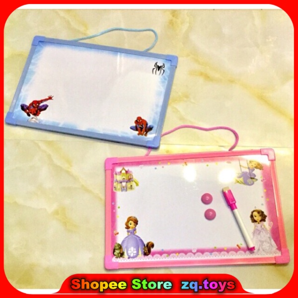 Children's cartoon whiteboard with whiteboard pen and writing board toy ...