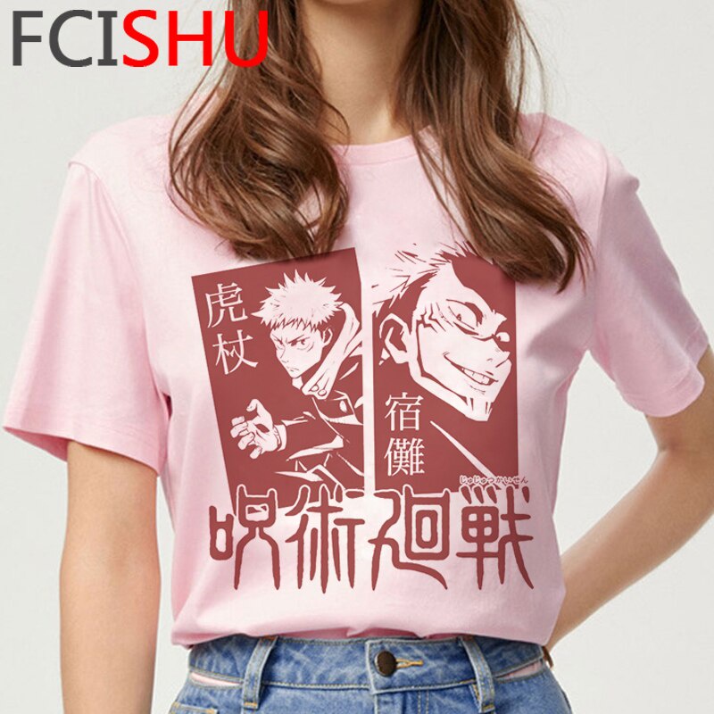 Jujutsu Kaisen Yuji Itadori clothes t-shirt men kawaii 2021 couple ...