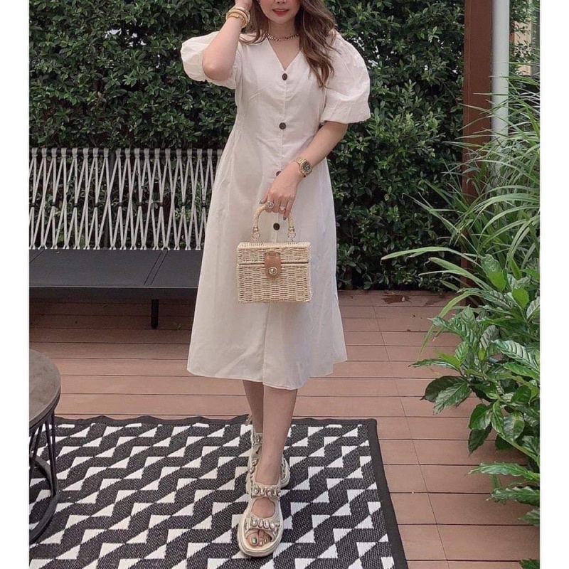 Button down dress on sale shopee