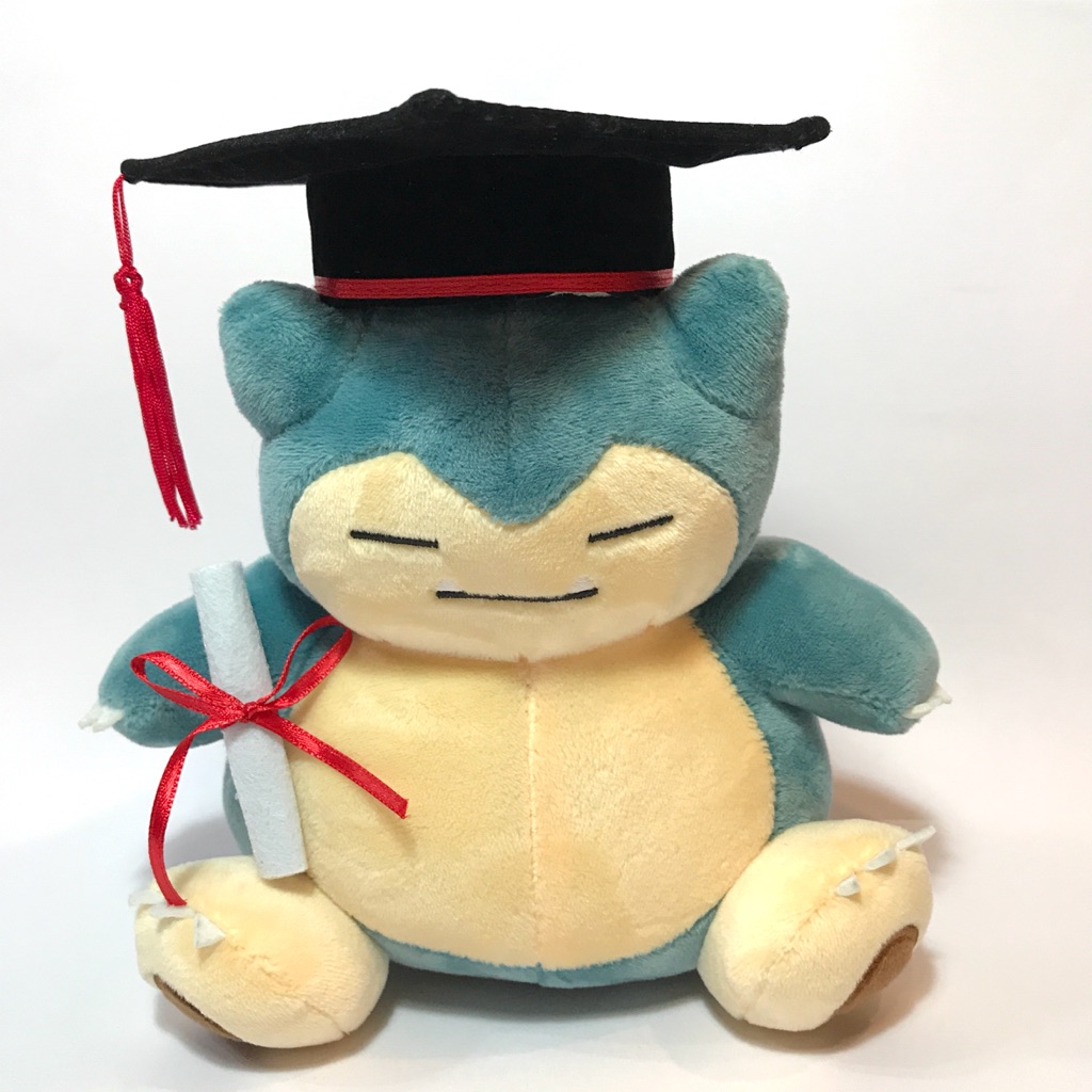 Pokemon Snorlax Graduation Plush | Shopee Philippines