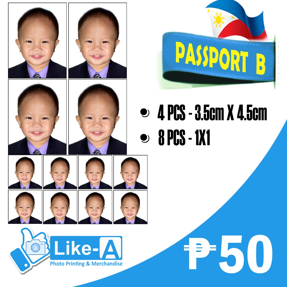 ID Photo printing 2x2 1x1/ Visa / passport /prc /seaman ID | Shopee ...