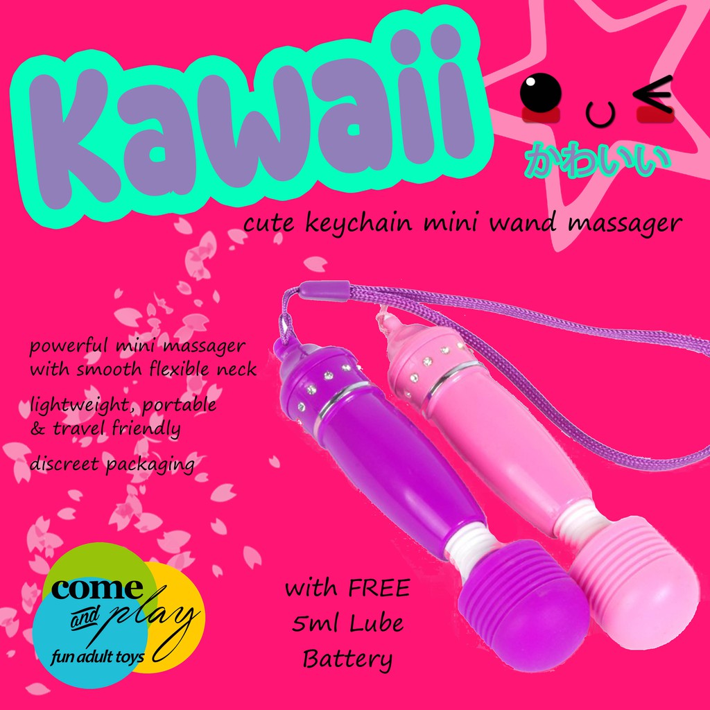 Kawaii" Cute Keychain Mini Wand Waterproof Massager Vibrator, Adult Toy for  Girls and Women | Shopee Philippines