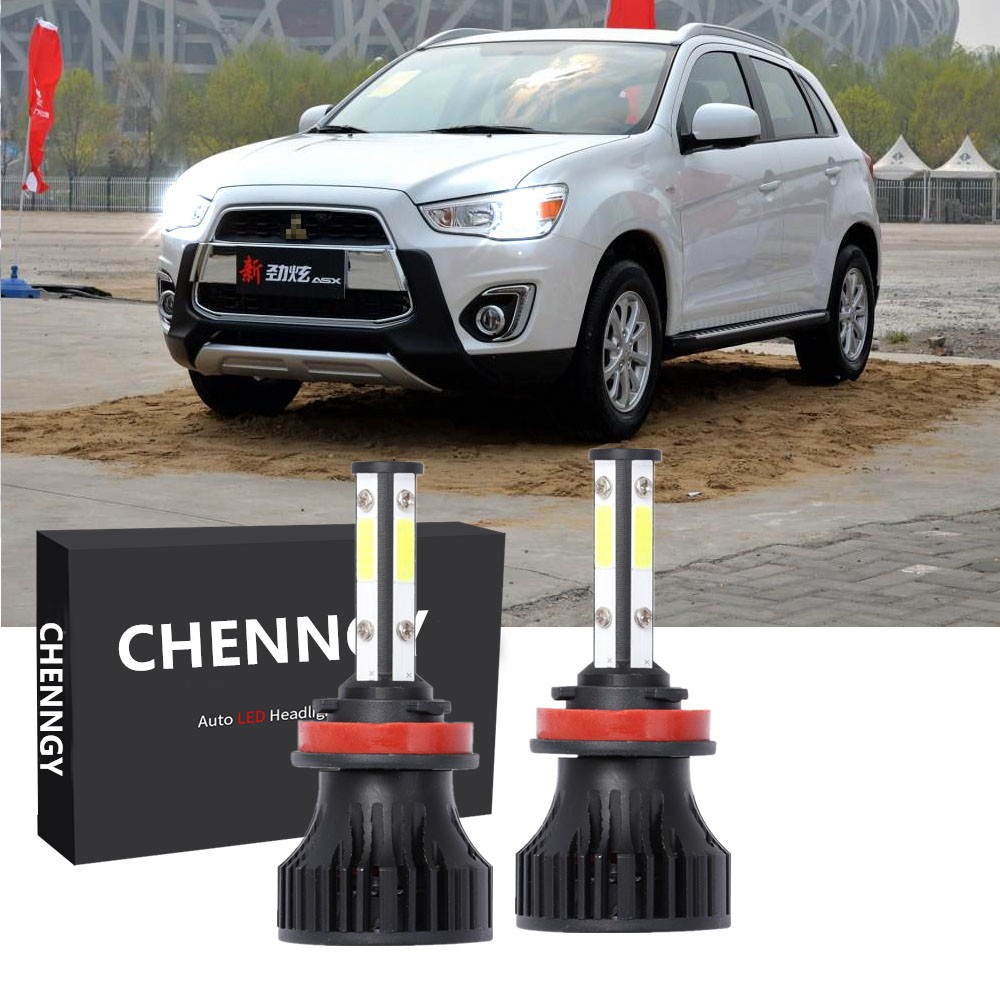 Mitsubishi ASX 2PC Bright 6000K H11 LED Headlight Bulb (2011-2019 ...