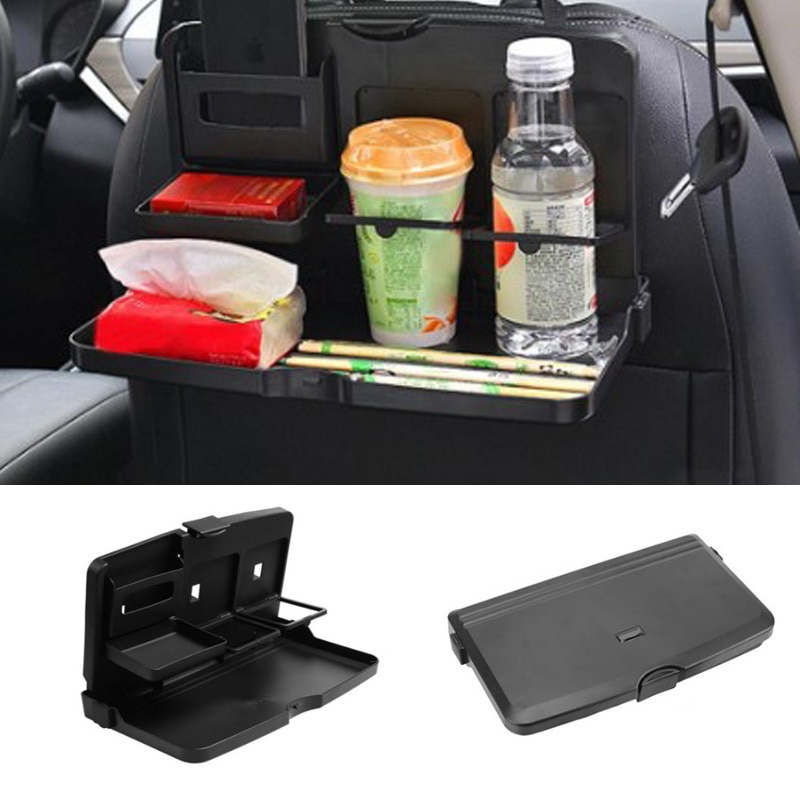 Universal Multifunction Auto Car Folding Table Back Seat Storage Rack Drink Holder Desk Tray Car
