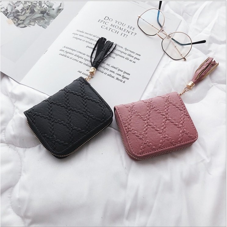 Women's Handheld Mini Short Wallet, Many Compartments, Fashionable ...