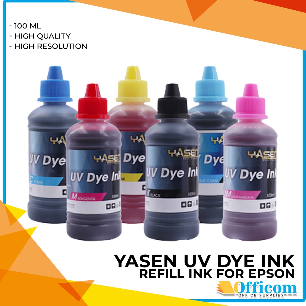 Yasen Epson Refill Ink 100ml Uv Dye Ink Shopee Philippines 6638