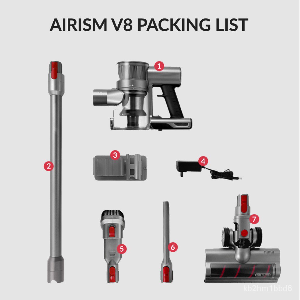 Airbot Airism V7 V8 Cordless Vacuum Cleaner Handheld Handstick Vacuum