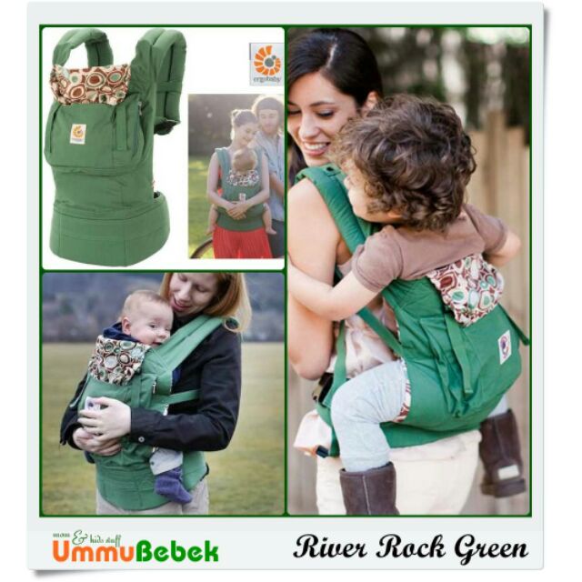 Ergobaby organic outlet river rock green