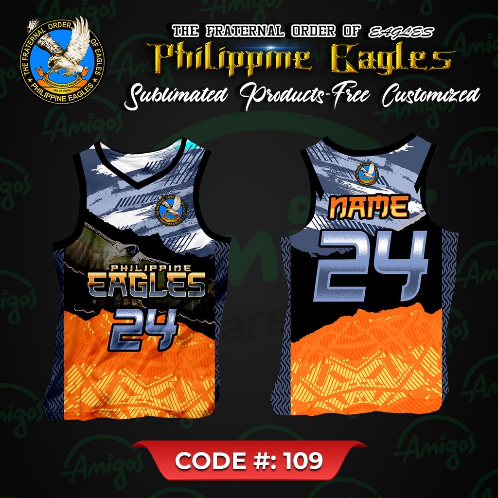 Philippine Eagles Jersey Upper BASKETBALL JERSEY CUSTOMIZED NAME AND NUMBER Shopee Philippines