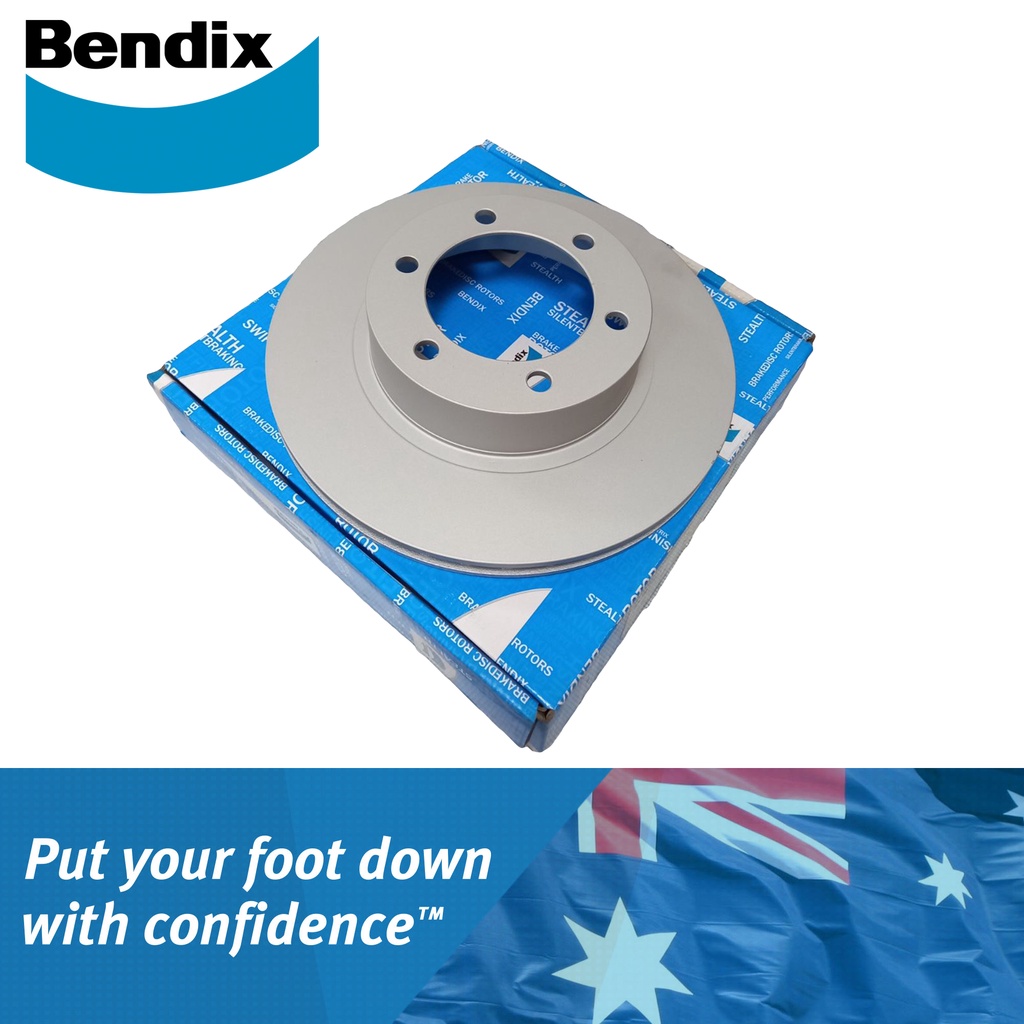 Bendix Brake Disc Rotor BR792 Front for Toyota Prado and 4Runner 1997 ...