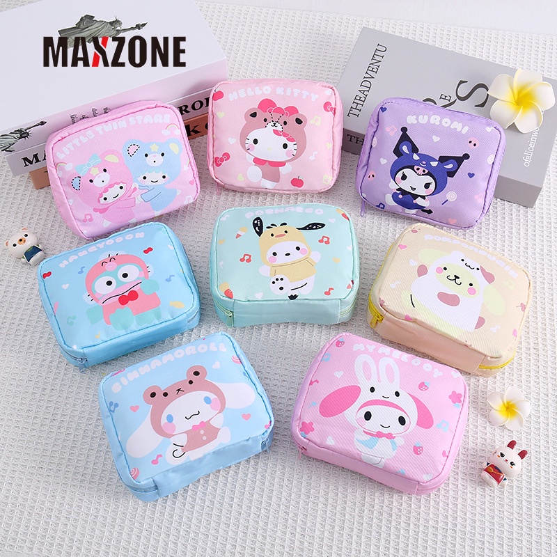 MAXZONE Cartoon Kuromi Purin Mymelody Kittys Aunt Towel Bag Kawaii ...