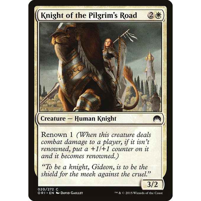 Magic the Gathering : Knight of the Pilgrim's Road - ORI NM - MTG White ...