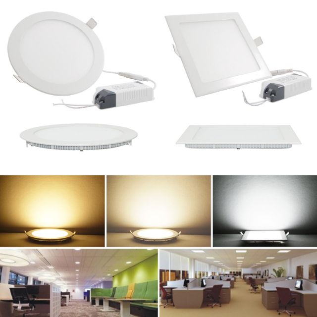 LED 18WATTS PANEL RECESS TYPE SQUARE/ROUND | Shopee Philippines