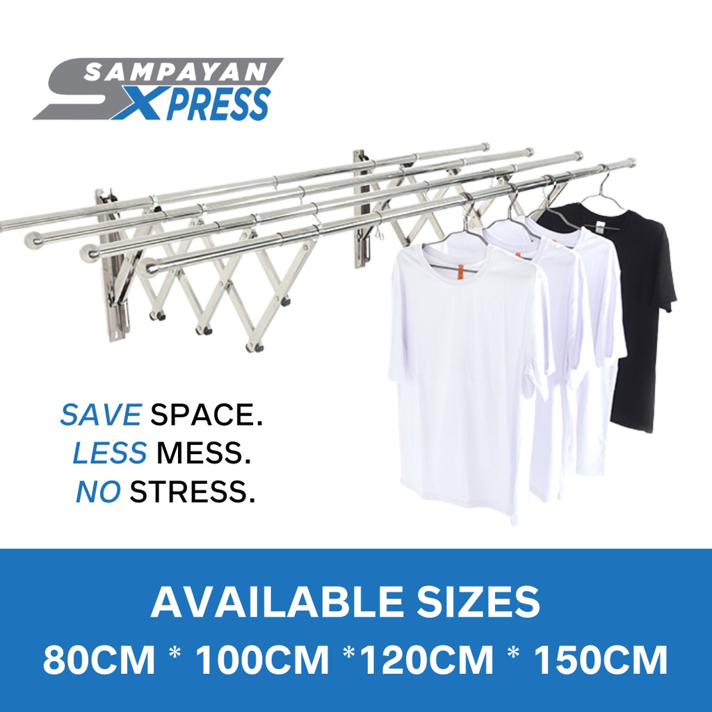 Sampayan Xpress Balcony Stainless Steel clothes drying rack foldable