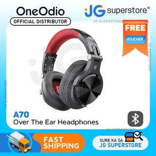 OneOdio A70 Fusion Studio DJ Wireless Professional Headphones with  Bluetooth 5.0, 72 Hours Playback, Soft Memory Earcups (Black, Black Red,  Silver, Rose Gold), JG Superstore