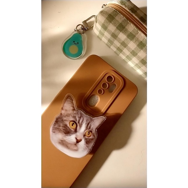 PERSONALIZED OR Customizable ACRYLIC PHONE GRIP (HOLDER INCLUDED