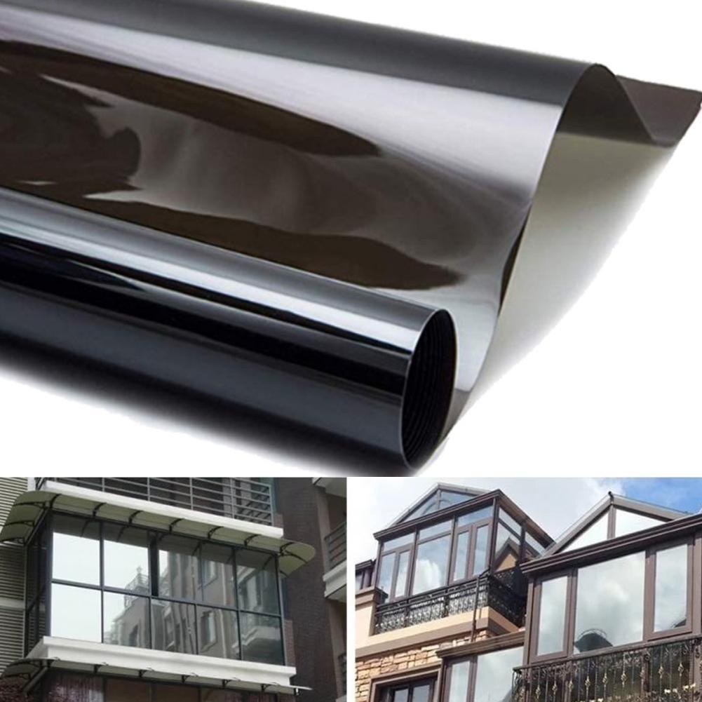 5/15/35/50 % VLT Black Window Tint Film Glass Sticker Solar Sun Shade ...