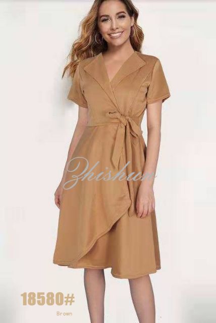 Below the knee dresses with short sleeves best sale