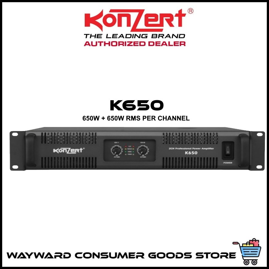 KONZERT (K650) Digital Power Amplifier Class D 650W x 2 Shopee