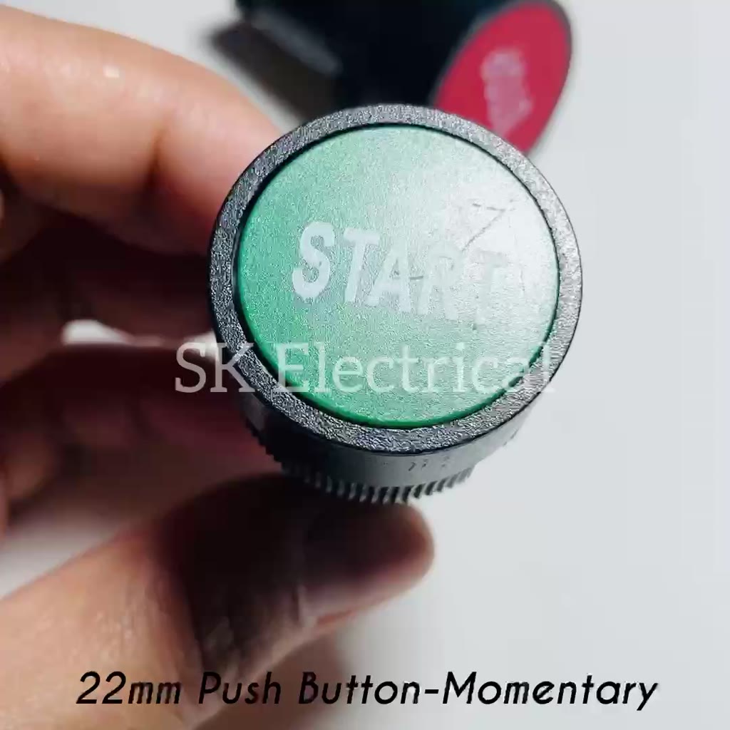 22mm PUSH BUTTON - Momentary 220V | sk electrical | Shopee Philippines