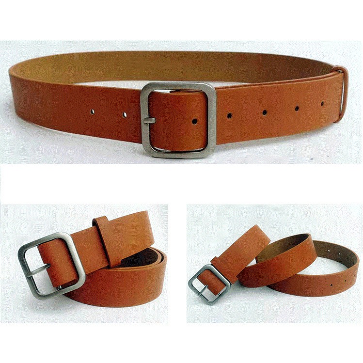Women's Belt Korean Style Ladies AllMatch Square Pin Buckle Belt 