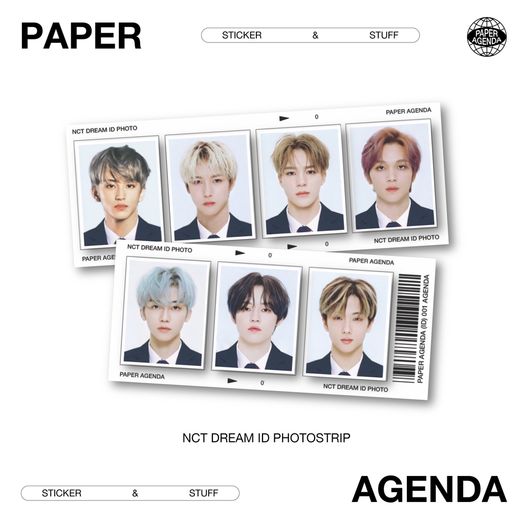 NCT DREAM KPOP ID PHOTO STRIP Version 1 Waterproof Vinyl Sticker Paper  Agenda | Shopee Philippines