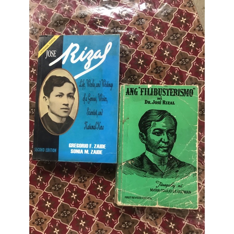 Life Works And Writing Of Jose Rizal With Free Vintage El Fili Shopee Philippines