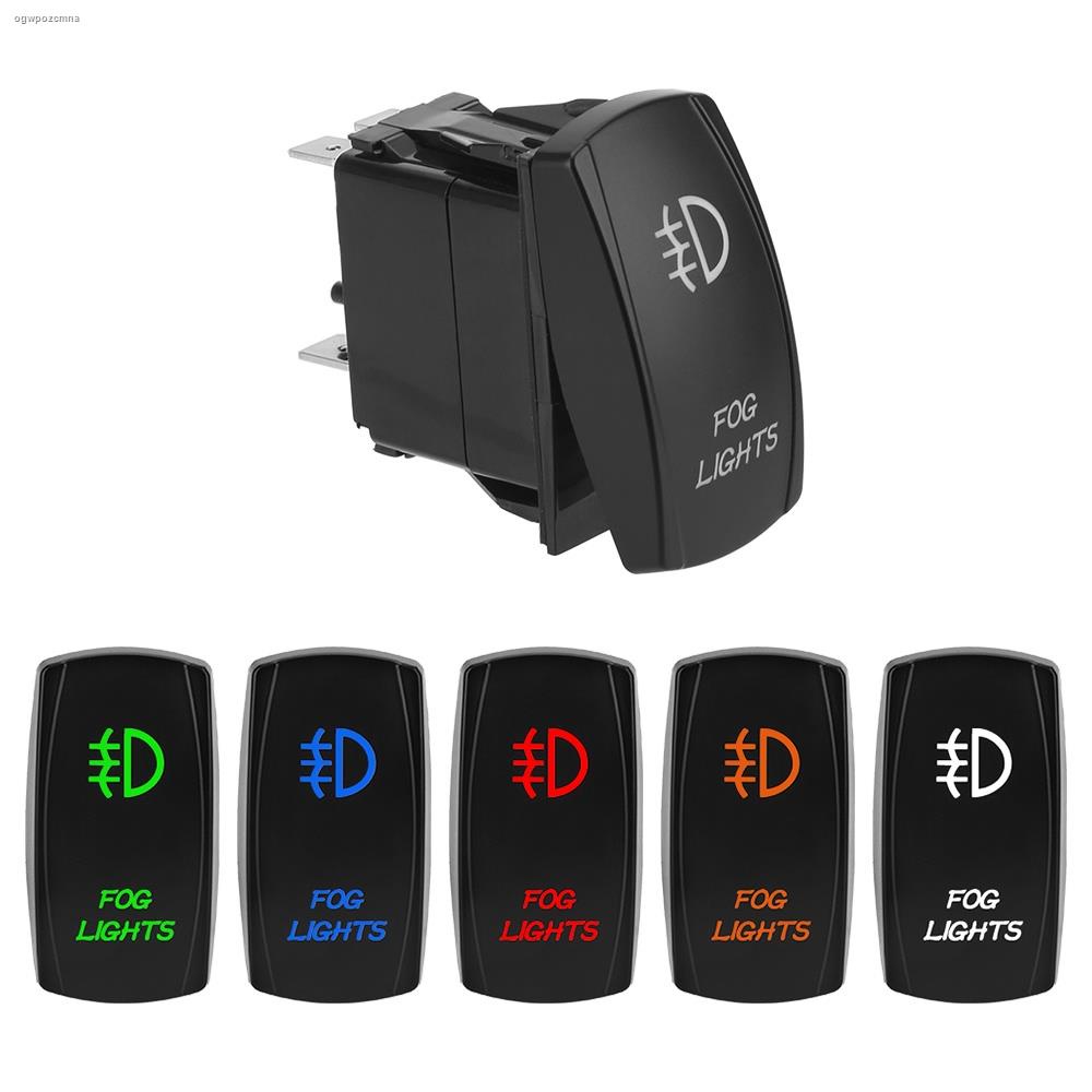 Illuminated ONOFF Fog Light Switch LED Rocker Switch Car Dashboard