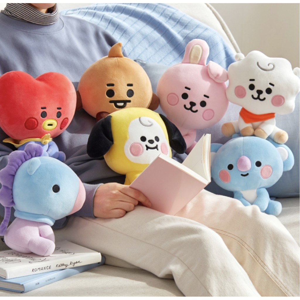 KPOP BTS BT21 Seated Doll Baby 20cm Plush Toy OFFICIAL WITH COMPLETE ...