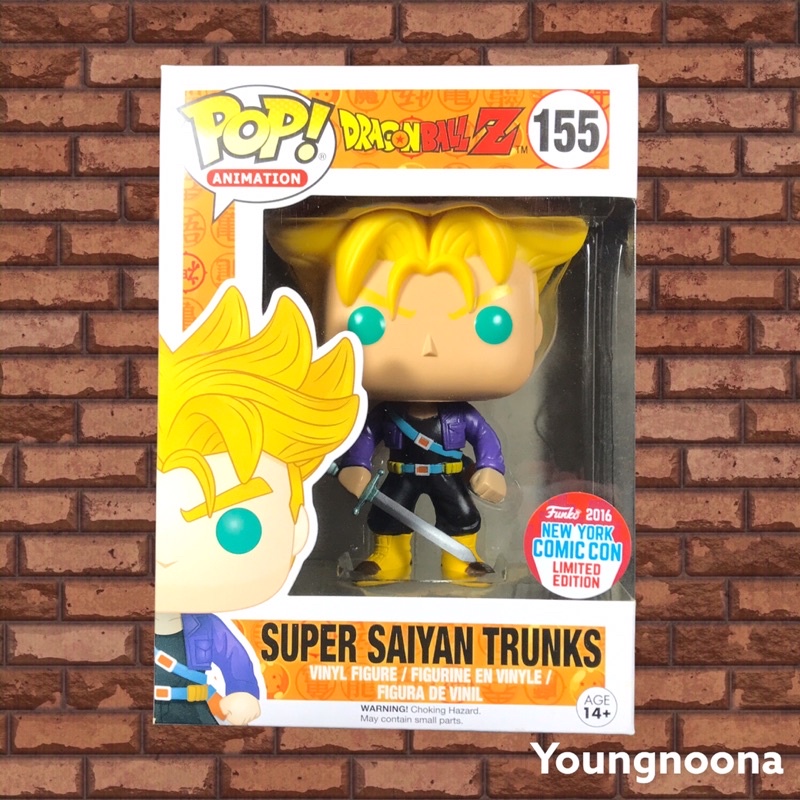 Dragonball Z Super Saiyan Trunks Convention Exclusive Funko Pop 155