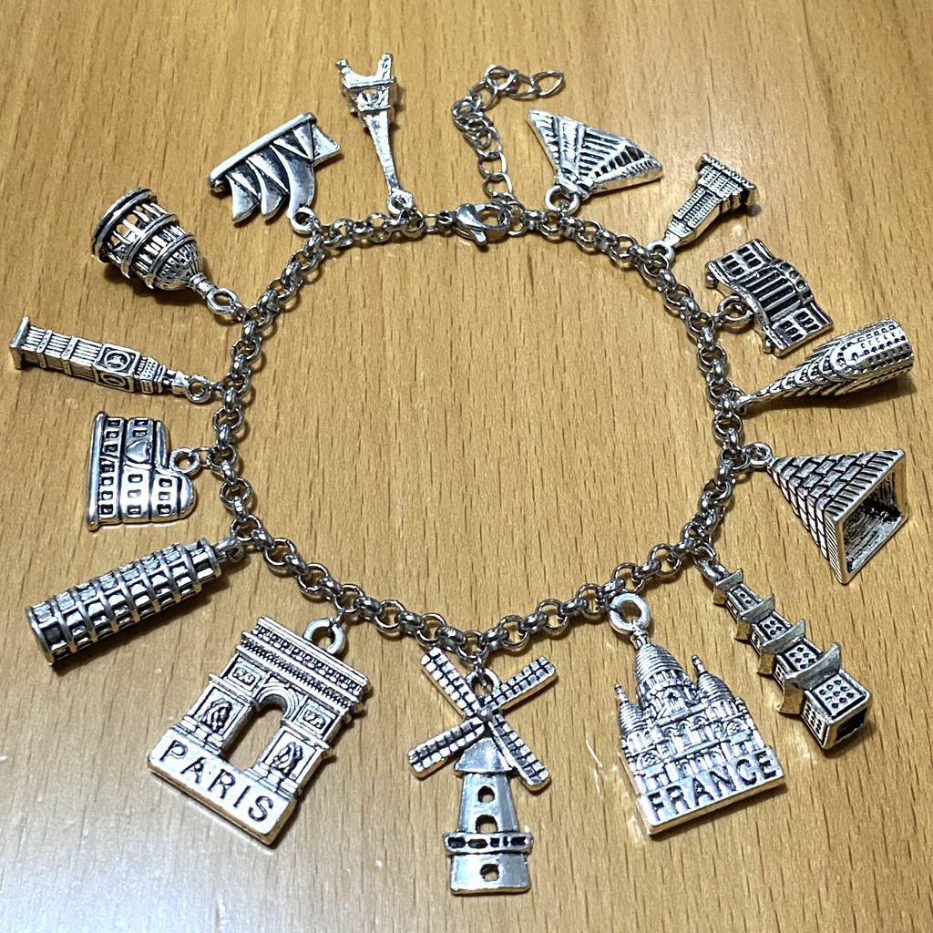 Deluxe Fifteen Charm World Travel Bracelet 2021 version Shopee