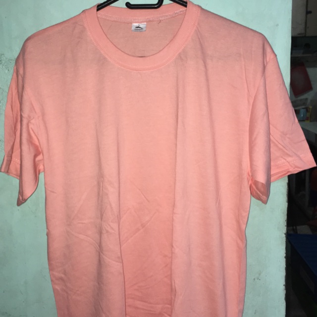 Peach color t online shirt plain