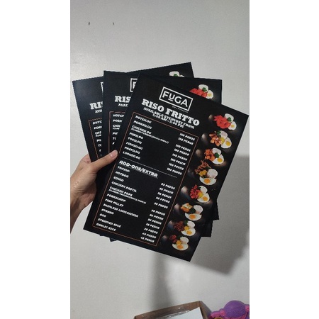 A4 Menu Poster Paper C2S Print | Shopee Philippines