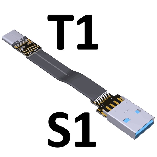 S1-T1 S4-T1 USB 3.0 Type-A Straight Male/Female To USB3.1 Type-C ...