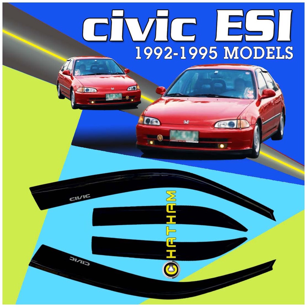 Honda Civic ESI 1992 up to 1995 ( Window Visor Rain Guard 1993 1994