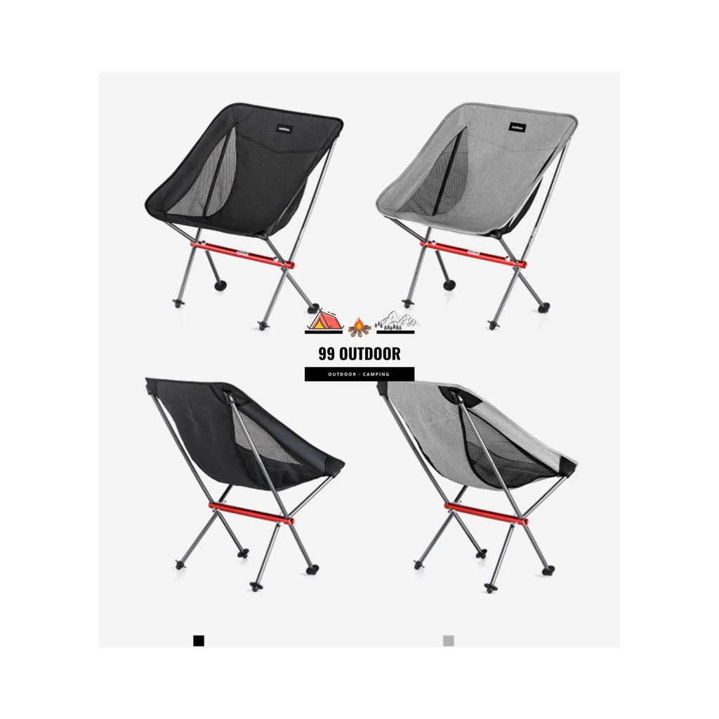 Naturehike NH18Y050-Z Ultra Lightweight Aluminum Folding Chair | Shopee ...