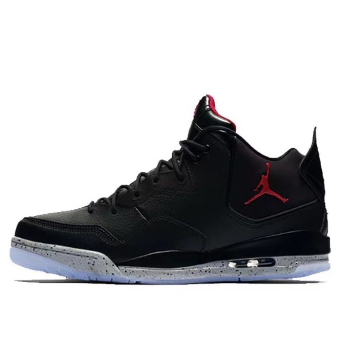 Black and cheap red 23 jordans