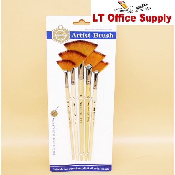 Keep Smiling Artist fan Brush Set (#8150) | Shopee Philippines