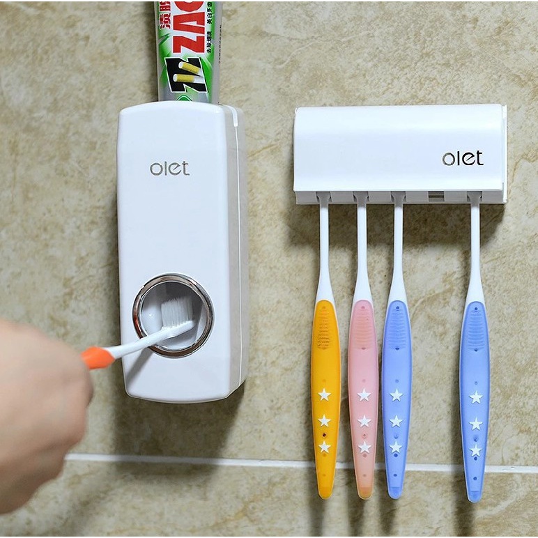With Automatic Toothpaste Squeezer Bathroom Toothbrush Holder Creative ...