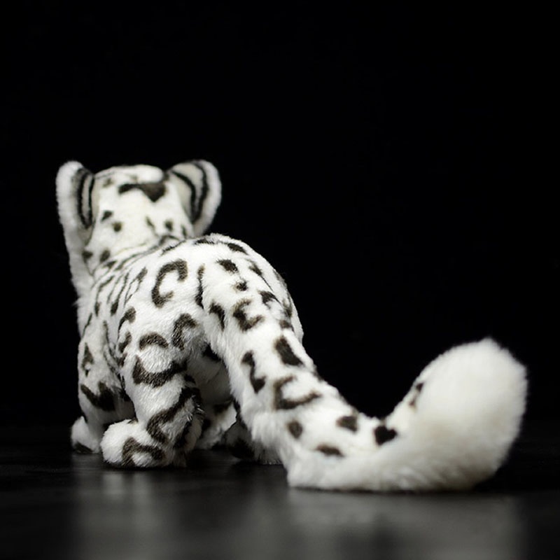 A23 High Standing Snow Leopard Plush Toy Likelike Soft Wild Animals Big ...