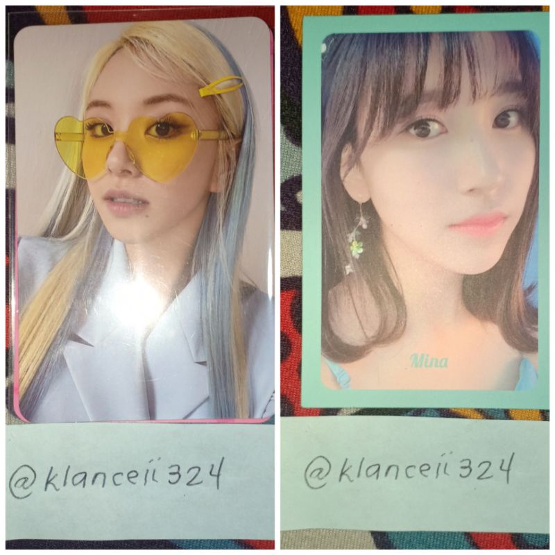 TWICE Formula of Love Photocards (FOL PC Chae / Chaeyoung Specs Set ...