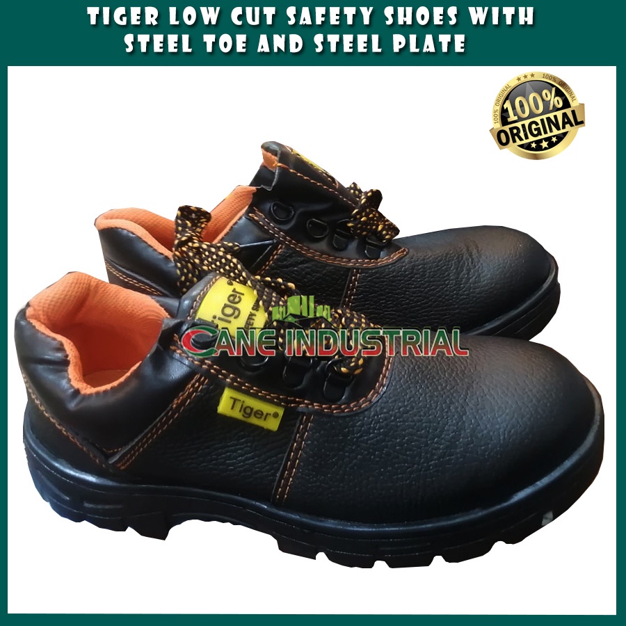 Tiger Low Cut Safety Shoes with Steel Toe and Steel Plate | Shopee ...