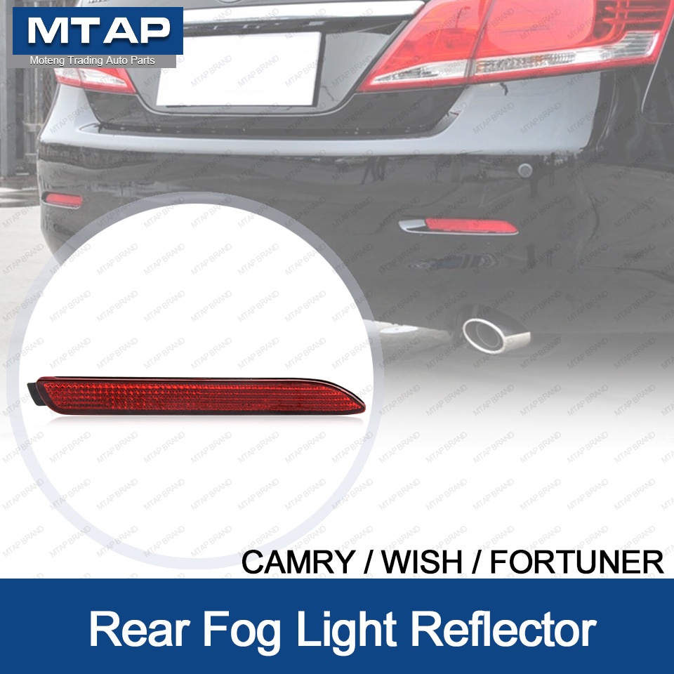 Rear Bumper Fog Light Lamp Reflector For Toyota Camry Wish Fortuner 